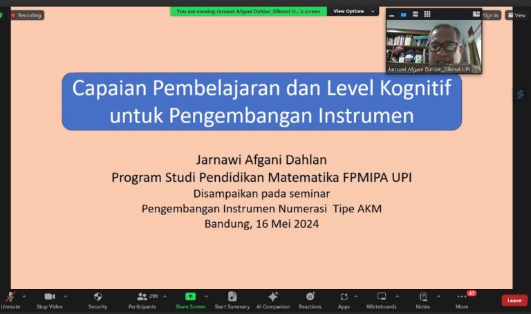 Tim PkM Prodi Pendidikan Matematika FPMIPA UPI Selenggarakan Seminar ...