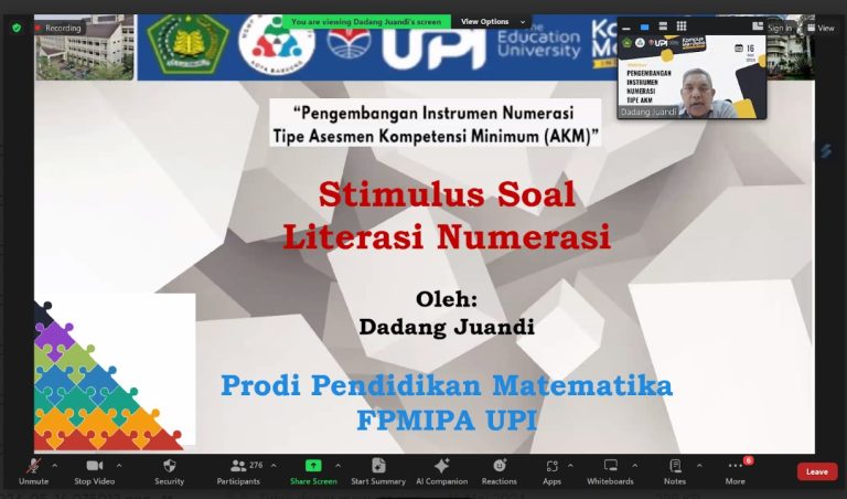 Tim PkM Prodi Pendidikan Matematika FPMIPA UPI Selenggarakan Seminar ...