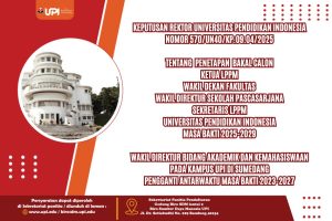 TENTANG PENETAPAN BAKAL CALON KETUA LPPM, WAKIL DEKAN FAKULTAS, WAKIL DIREKTUR SEKOLAH PASCASARJANA, DAN SEKRETARIS LPPM DI LINGKUNGAN UNIVERSITAS PENDIDIKAN INDONESIA MASA BAKTI 2025-2029 SERTA WAKIL DIREKTUR BIDANG AKADEMIK DAN KEMAHASISWAAN PADA KAMPUS UPI DI SUMEDANG PENGGANTI ANTARWAKTU MASA BAKTI 2023-2027