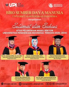 Pelantikan Wakil Rektor Universitas Pendidikan Indonesia Periode 2025-2030